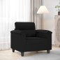 vidaXL Sessel Schwarz 60 cm Mikrofasergewebe vidaXL Sessel Schwarz 60 cm Mikrofasergewebe