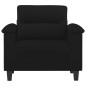 vidaXL Sessel Schwarz 60 cm Mikrofasergewebe vidaXL Sessel Schwarz 60 cm Mikrofasergewebe
