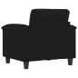vidaXL Sessel Schwarz 60 cm Mikrofasergewebe vidaXL Sessel Schwarz 60 cm Mikrofasergewebe