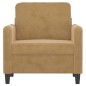 vidaXL Sessel Braun 60 cm Samt vidaXL Sessel Braun 60 cm Samt