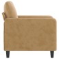 vidaXL Sessel Braun 60 cm Samt vidaXL Sessel Braun 60 cm Samt