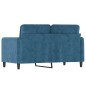 vidaXL 2-Sitzer-Sofa Blau 120 cm Samt vidaXL 2-Sitzer-Sofa Blau 120 cm Samt
