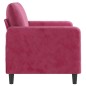 vidaXL 2-Sitzer-Sofa Weinrot 120 cm Samt vidaXL 2-Sitzer-Sofa Weinrot 120 cm Samt