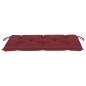 Gartenbank mit Weinroter Auflage 112 cm Massivholz Teak Gartenbank mit Weinroter Auflage 112 cm Massivholz Teak