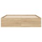vidaXL Bettgestell mit Schubladen Sonoma-Eiche 120x200cm Holzwerkstoff vidaXL Bettgestell mit Schubladen Sonoma-Eiche 120x200cm Holzwerkstoff