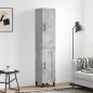 Highboard Betongrau 34,5x34x180 cm Holzwerkstoff Highboard Betongrau 34,5x34x180 cm Holzwerkstoff
