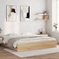 vidaXL Bettgestell mit Schubladen Sonoma-Eiche 180x200cm Holzwerkstoff vidaXL Bettgestell mit Schubladen Sonoma-Eiche 180x200cm Holzwerkstoff