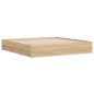vidaXL Bettgestell mit Schubladen Sonoma-Eiche 180x200cm Holzwerkstoff vidaXL Bettgestell mit Schubladen Sonoma-Eiche 180x200cm Holzwerkstoff