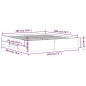 vidaXL Bettgestell mit Schubladen Räuchereiche 180x200cm Holzwerkstoff vidaXL Bettgestell mit Schubladen Räuchereiche 180x200cm Holzwerkstoff
