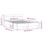 vidaXL Bettgestell mit Kopfteil Weiß 120x190 cm Holzwerkstoff vidaXL Bettgestell mit Kopfteil Weiß 120x190 cm Holzwerkstoff