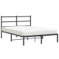 vidaXL Bettgestell mit Kopfteil Metall Schwarz 140x200 cm vidaXL Bettgestell mit Kopfteil Metall Schwarz 140x200 cm