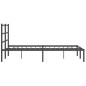 vidaXL Bettgestell mit Kopfteil Metall Schwarz 140x200 cm vidaXL Bettgestell mit Kopfteil Metall Schwarz 140x200 cm