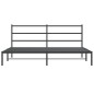 vidaXL Bettgestell mit Kopfteil Metall Schwarz 200x200 cm vidaXL Bettgestell mit Kopfteil Metall Schwarz 200x200 cm