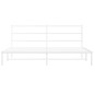 vidaXL Bettgestell mit Kopfteil Metall Weiß 193x203 cm vidaXL Bettgestell mit Kopfteil Metall Weiß 193x203 cm