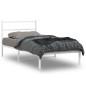 vidaXL Bettgestell mit Kopfteil Metall Weiß 100x190 cm vidaXL Bettgestell mit Kopfteil Metall Weiß 100x190 cm