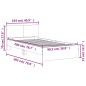vidaXL Bettgestell mit Kopfteil Weiß 100x200 cm Holzwerkstoff vidaXL Bettgestell mit Kopfteil Weiß 100x200 cm Holzwerkstoff