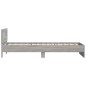 vidaXL Bettgestell mit Kopfteil Grau Sonoma 100x200 cm Holzwerkstoff vidaXL Bettgestell mit Kopfteil Grau Sonoma 100x200 cm Holzwerkstoff