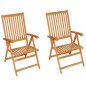 Gartenstühle 2 Stk. mit Taupe Kissen Massivholz Teak Gartenstühle 2 Stk. mit Taupe Kissen Massivholz Teak