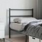 vidaXL Kopfteil Metall Schwarz 90 cm