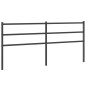 vidaXL Kopfteil Metall Schwarz 200 cm