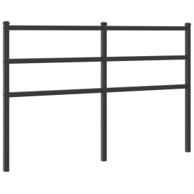 vidaXL Kopfteil Metall Schwarz 140 cm