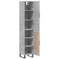 Highboard Betongrau 34,5x34x180 cm Holzwerkstoff Highboard Betongrau 34,5x34x180 cm Holzwerkstoff