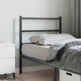 vidaXL Kopfteil Metall Schwarz 75 cm