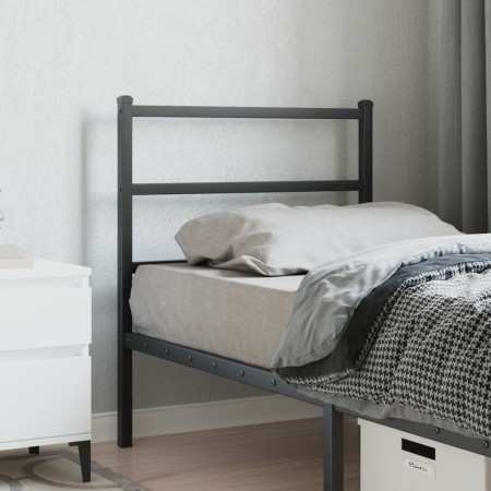 vidaXL Kopfteil Metall Schwarz 75 cm