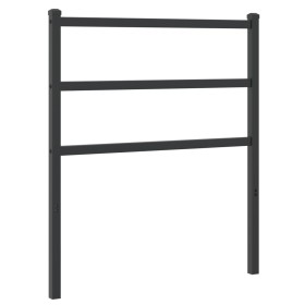 vidaXL Kopfteil Metall Schwarz 75 cm
