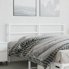 vidaXL Kopfteil Metall Weiß 150 cm