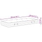 vidaXL Matratze Taschenfederkern Mittelfest 80x200 cm vidaXL Matratze Taschenfederkern Mittelfest 80x200 cm
