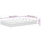 vidaXL Matratze Taschenfederkern Medium Plus 100x200 cm vidaXL Matratze Taschenfederkern Medium Plus 100x200 cm