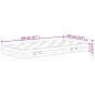 vidaXL Matratze Bonnell-Federkern Mittel 100x200 cm vidaXL Matratze Bonnell-Federkern Mittel 100x200 cm