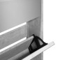 vidaXL Schuhschrank mit Spiegel 5 Fächer Betongrau 63x17x169,5 cm vidaXL Schuhschrank mit Spiegel 5 Fächer Betongrau 63x17x169,5 cm