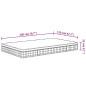 vidaXL Matratze Bonnell-Federkern Mittel 120x200 cm
