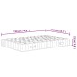 vidaXL Matratze Taschenfederkern Mittelfest 140x190 cm vidaXL Matratze Taschenfederkern Mittelfest 140x190 cm