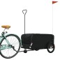 vidaXL Fahrradanhänger Schwarz 45 kg Eisen vidaXL Fahrradanhänger Schwarz 45 kg Eisen