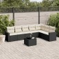 vidaXL 8-tlg. Garten-Sofagarnitur mit Kissen Schwarz Poly Rattan vidaXL 8-tlg. Garten-Sofagarnitur mit Kissen Schwarz Poly Rattan