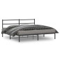 vidaXL Bettgestell mit Kopfteil Metall Schwarz 183x213 cm vidaXL Bettgestell mit Kopfteil Metall Schwarz 183x213 cm