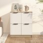vidaXL Sideboard Weiß und Sonoma-Eiche 60x30x70 cm Holzwerkstoff vidaXL Sideboard Weiß und Sonoma-Eiche 60x30x70 cm Holzwerkstoff