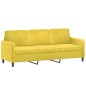 vidaXL 3-Sitzer-Sofa mit Zierkissen Gelb 180 cm Samt vidaXL 3-Sitzer-Sofa mit Zierkissen Gelb 180 cm Samt