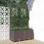 vidaXL Pflanzkübel mit Rankgitter Braun 80x40x136 cm PP vidaXL Pflanzkübel mit Rankgitter Braun 80x40x136 cm PP