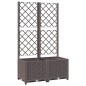 vidaXL Pflanzkübel mit Rankgitter Braun 80x40x136 cm PP vidaXL Pflanzkübel mit Rankgitter Braun 80x40x136 cm PP