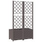 vidaXL Pflanzkübel mit Rankgitter Braun 80x40x136 cm PP vidaXL Pflanzkübel mit Rankgitter Braun 80x40x136 cm PP