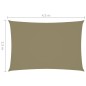 vidaXL Sonnensegel Oxford-Gewebe Rechteckig 2,5x4,5 m Beige vidaXL Sonnensegel Oxford-Gewebe Rechteckig 2,5x4,5 m Beige