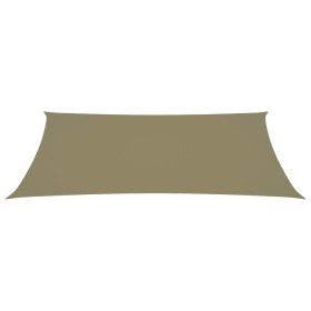 vidaXL Sonnensegel Oxford-Gewebe Rechteckig 3x6 m Beige