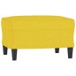 vidaXL 4-tlg. Sofagarnitur mit Kissen Hellgelb Stoff vidaXL 4-tlg. Sofagarnitur mit Kissen Hellgelb Stoff