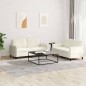 vidaXL 2-tlg. Sofagarnitur Creme Samt vidaXL 2-tlg. Sofagarnitur Creme Samt