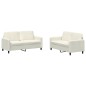 vidaXL 2-tlg. Sofagarnitur Creme Samt vidaXL 2-tlg. Sofagarnitur Creme Samt