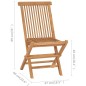 Gartenstühle mit Beigen Kissen 2 Stk. Massivholz Teak Gartenstühle mit Beigen Kissen 2 Stk. Massivholz Teak